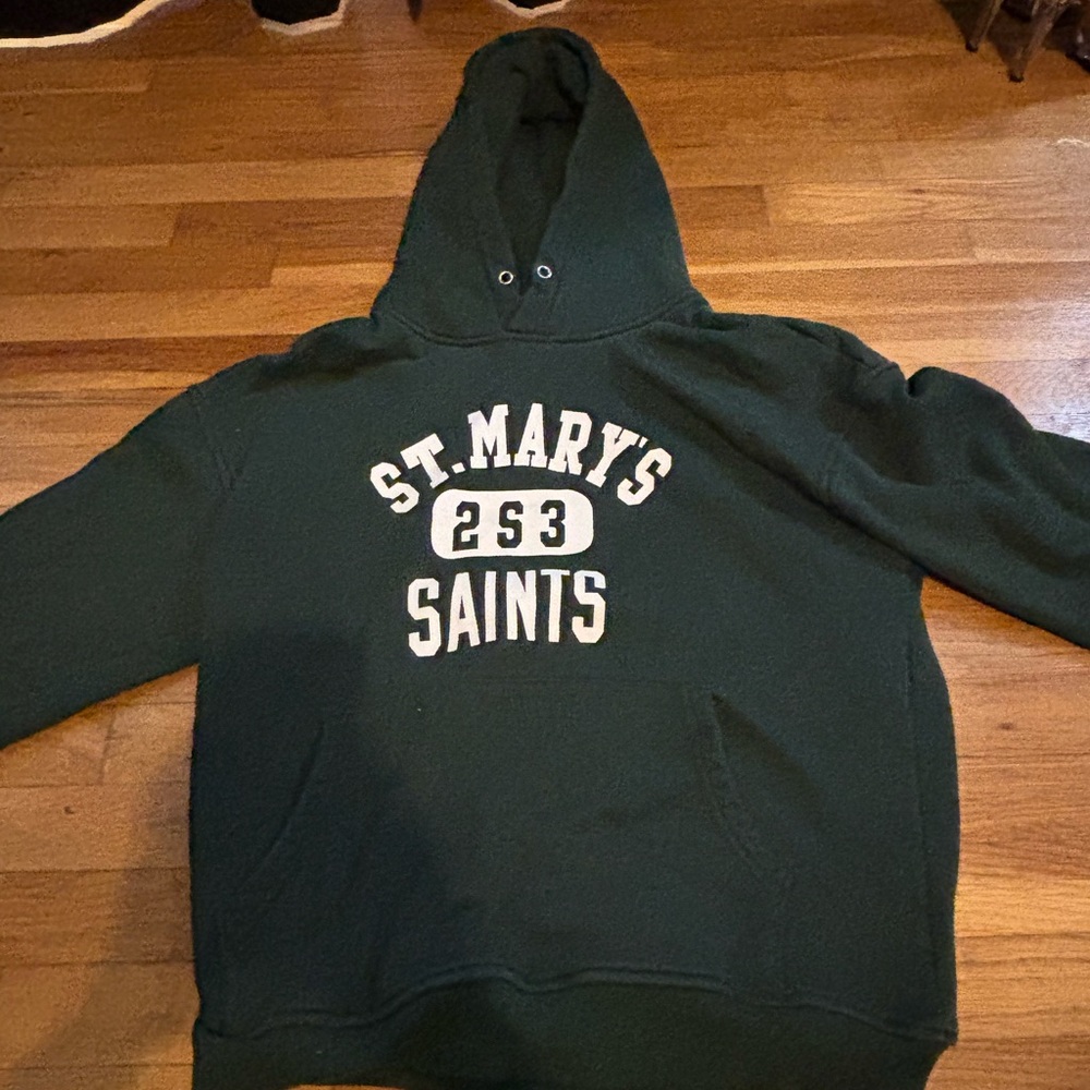 Green and White St. Mary's Saints Hoodie Sweatshirt
